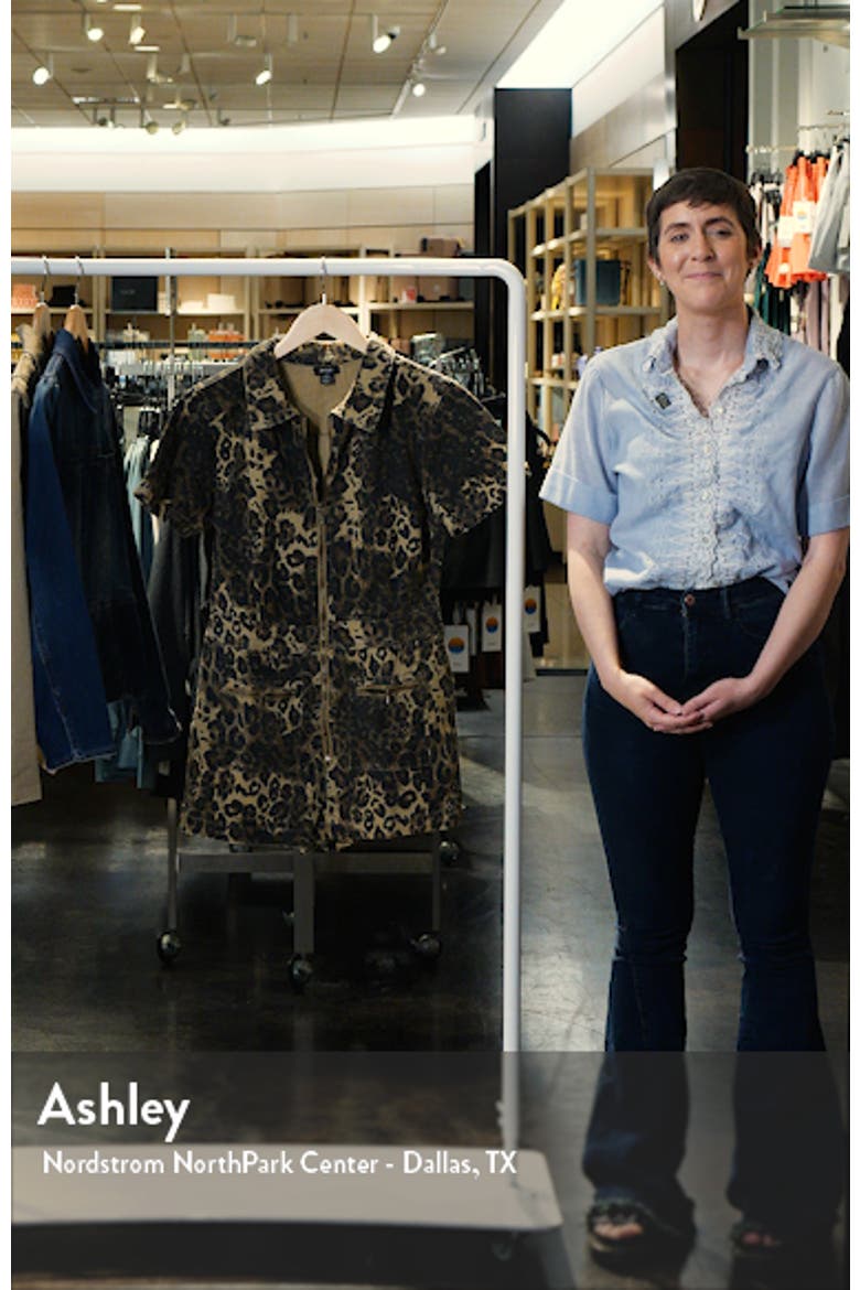 Leopard Print Denim Romper video