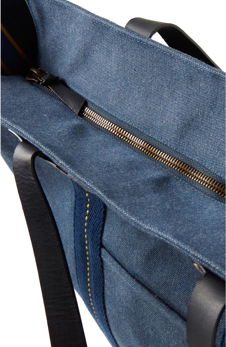 Robert Talbott Freeman Canvas Tote Bag, Alternate, color, Denim Blue