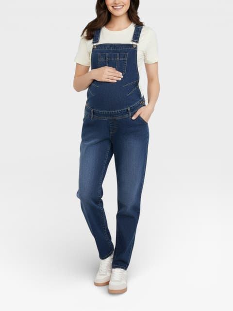 Relaxed Fit Maternity Denim Overall