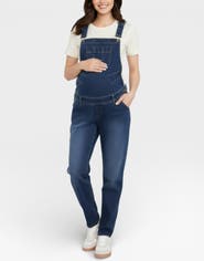 MOTHERHOOD MATERNITY Relaxed Fit Maternity Denim Overall