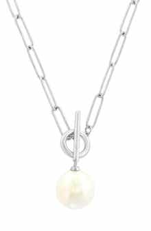 EFFY Sterling Silver Freshwater Pearl Toggle Necklace