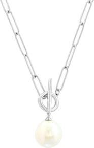 EFFY Sterling Silver Freshwater Pearl Toggle Necklace