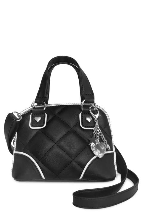 Kids' Quilted Faux Leather Satchel
