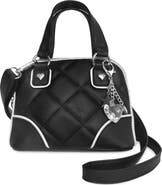 OMG Accessories Kids' Quilted Faux Leather Satchel