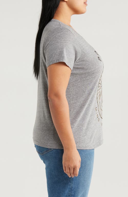 LUCKY BRAND LUCKY BRAND POSITIVE HAMSA BOYFRIED GRAPHIC T-SHIRT 