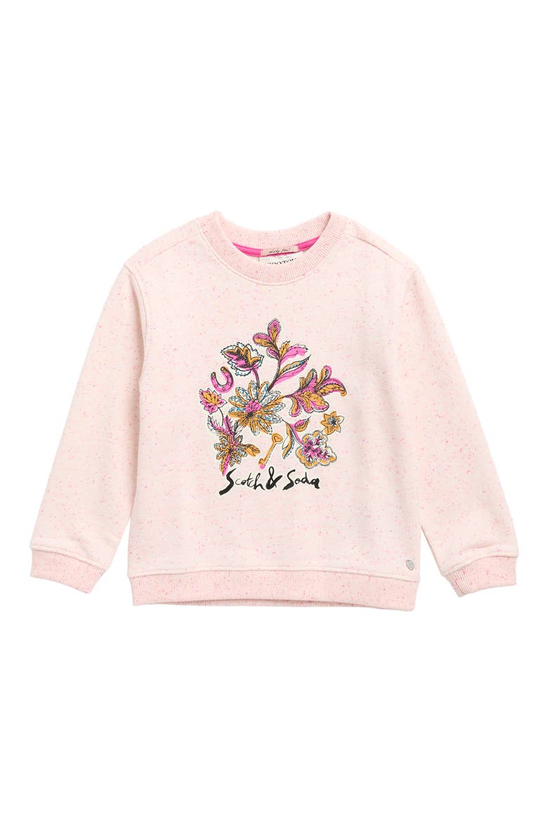 Kids' Graphic Sweatshirt, Main, color, LIGHT BEIGE