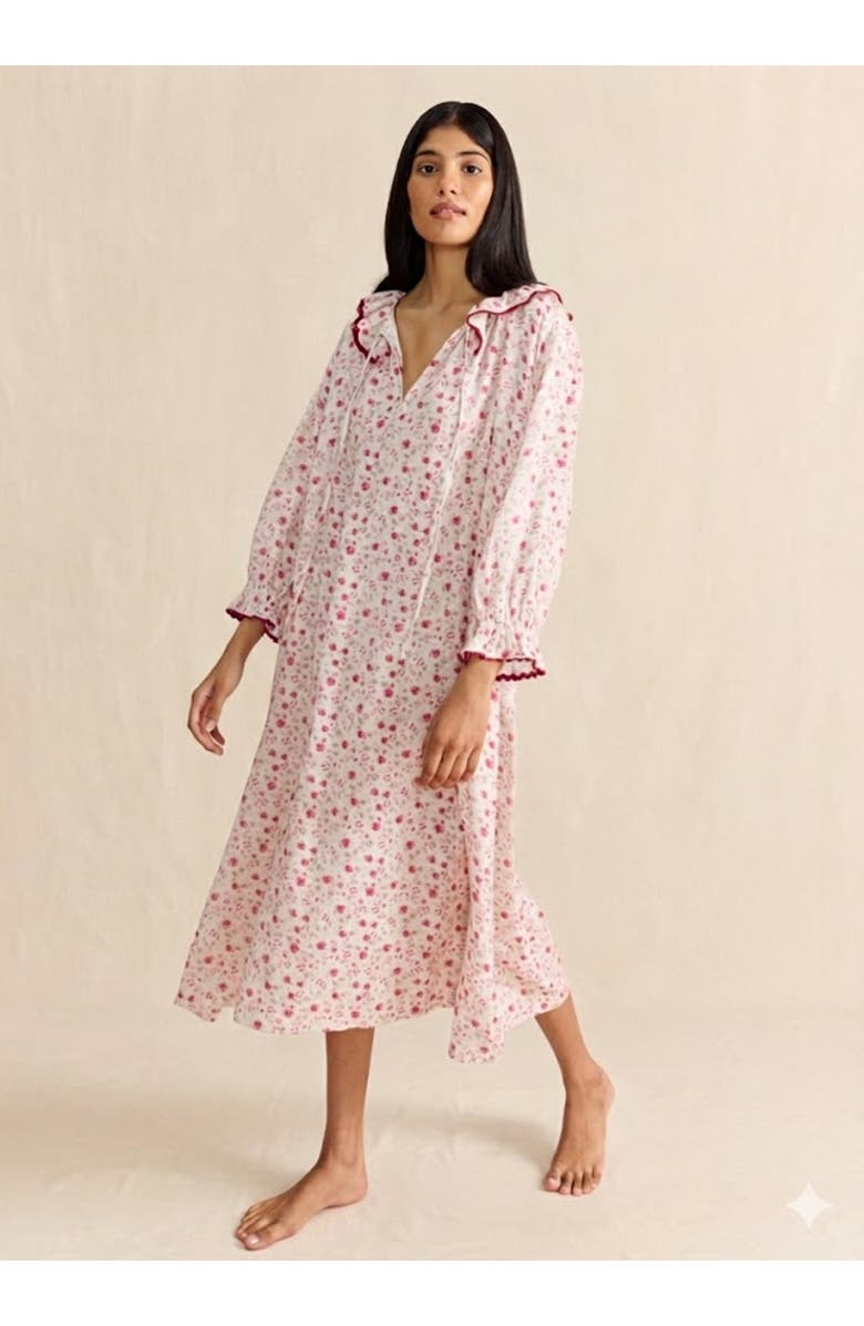 If Only If Carey Nightdress, Main, color, Damson Floral