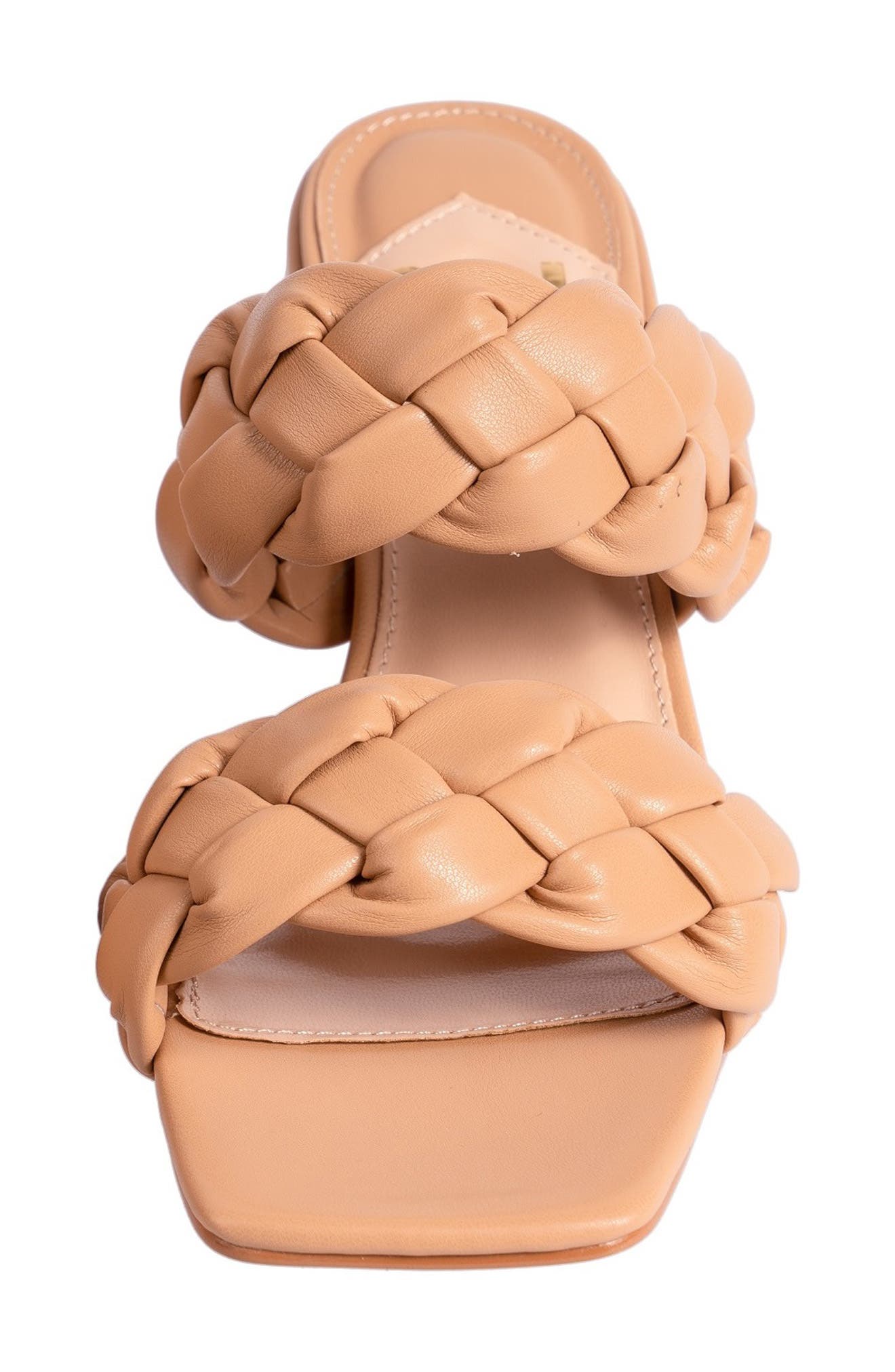 Twist Slide Sandal, Alternate, color, CAMEL