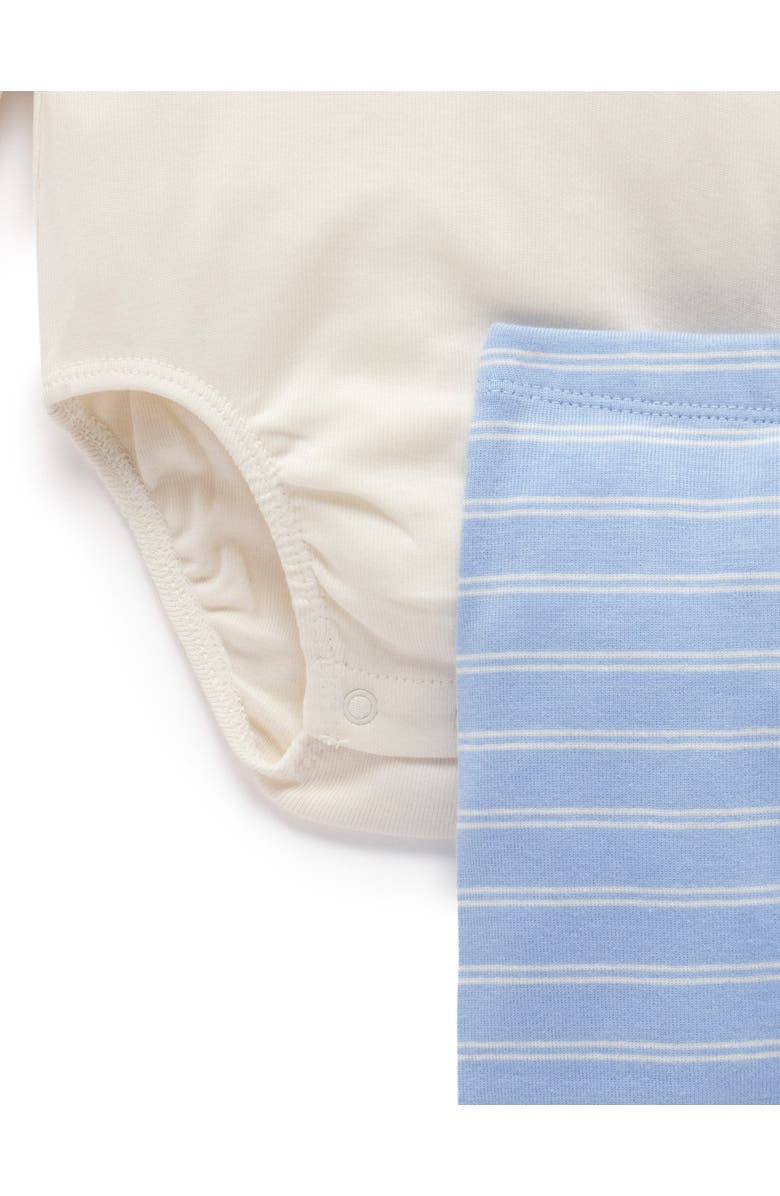 Purebaby 3 Piece Set Boys, Alternate, color, Surf Stripe