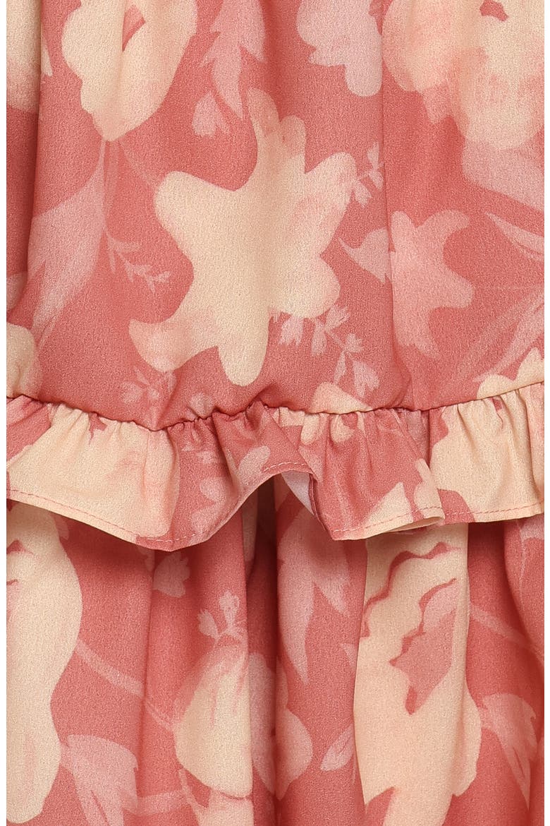 Lavina Floral Tiered Maxi Dress, Alternate, color, TERRACOTTA FLORAL