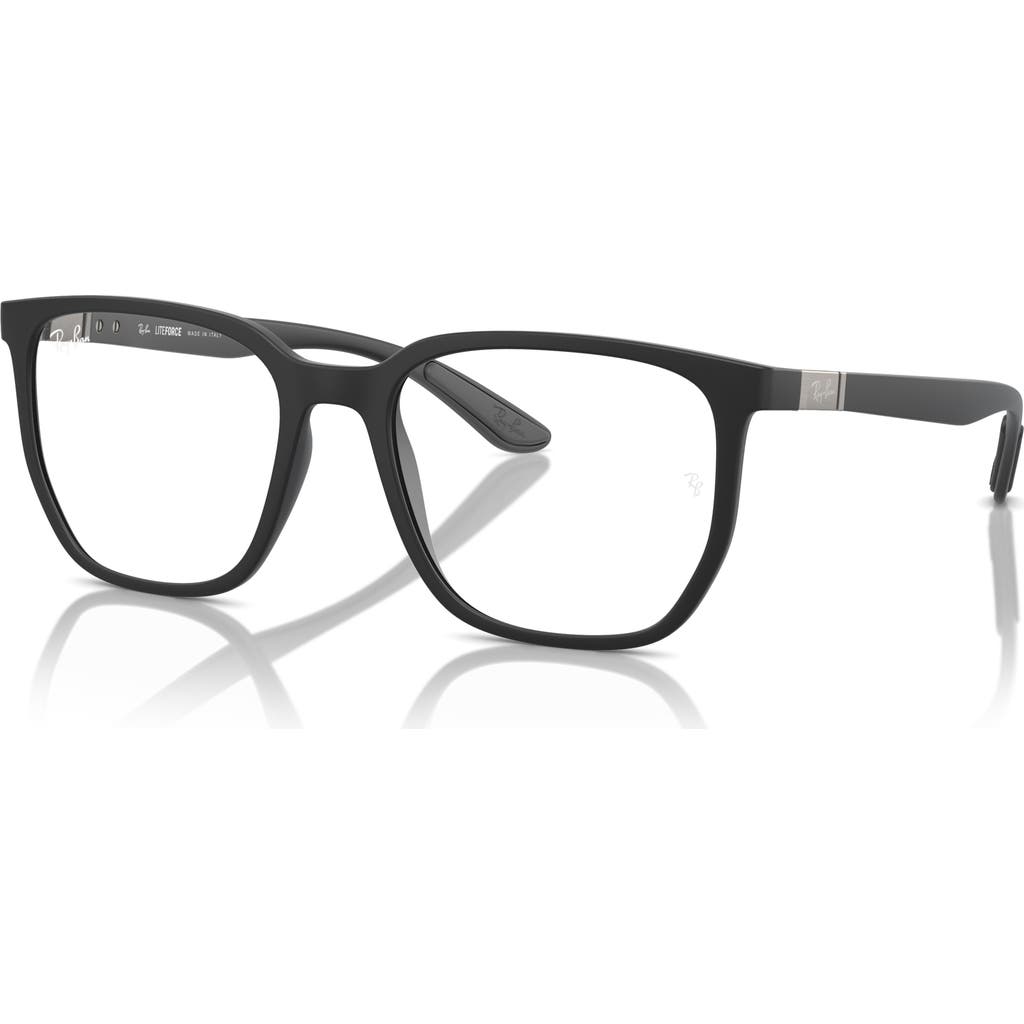 Ray Ban Ray-ban 53mm Irregular Optical Glasses In Black