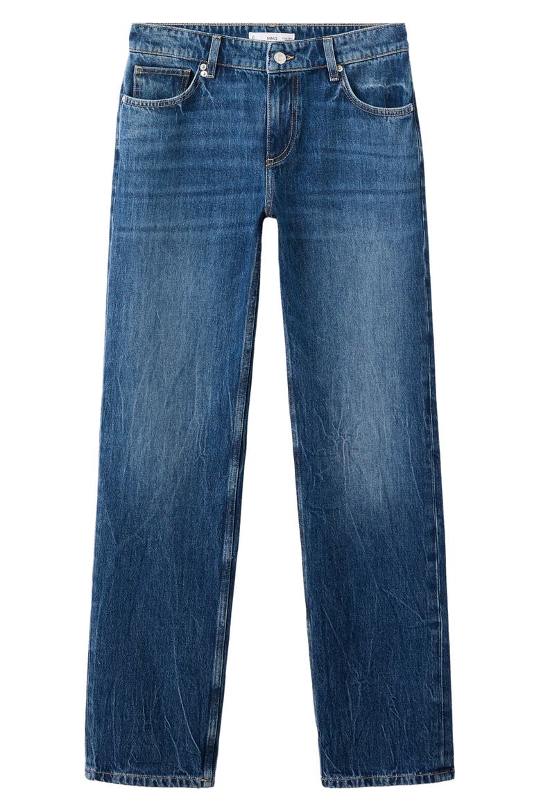 Low Rise Slim Jeans, Main, color, DARK BLUE