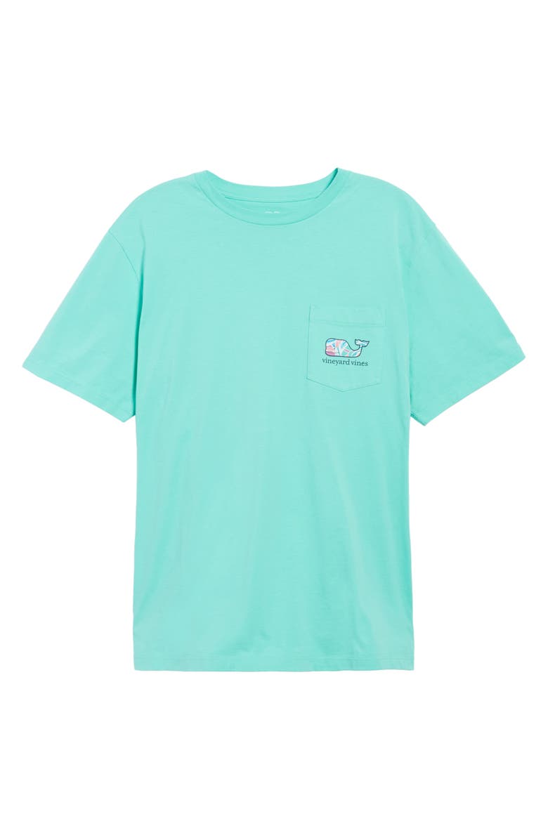 vineyard vines Floral Whale Fill Pocket T-Shirt, Alternate, color,
