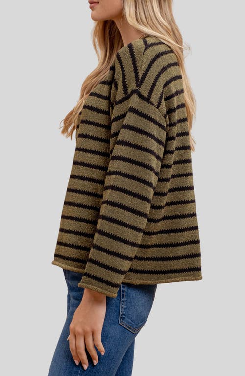 BLU PEPPER BLU PEPPER STRIPE KNIT TOP