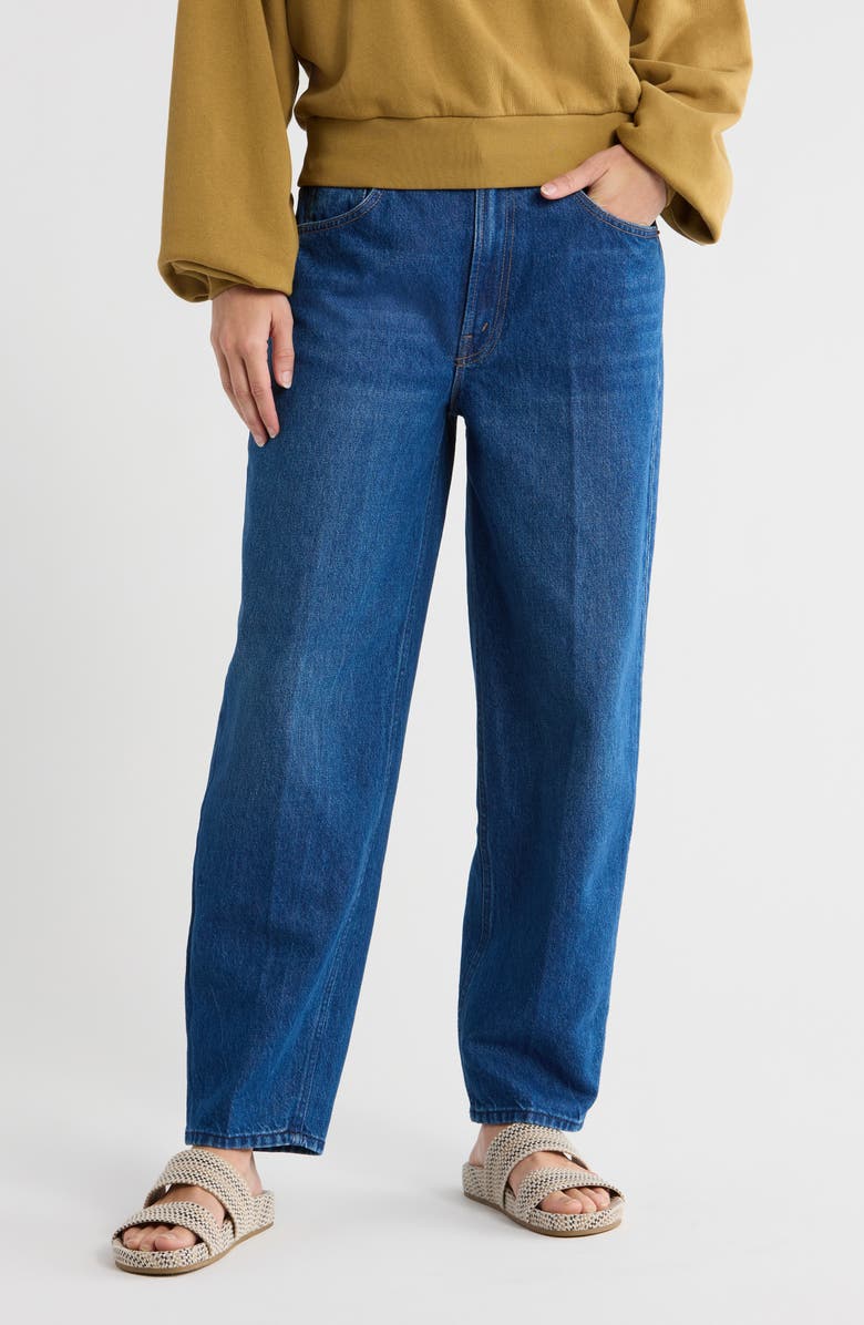 MOTHER Snacks! The Peeler Ankle Barrel Leg Jeans, Main, color, Secret Sauce
