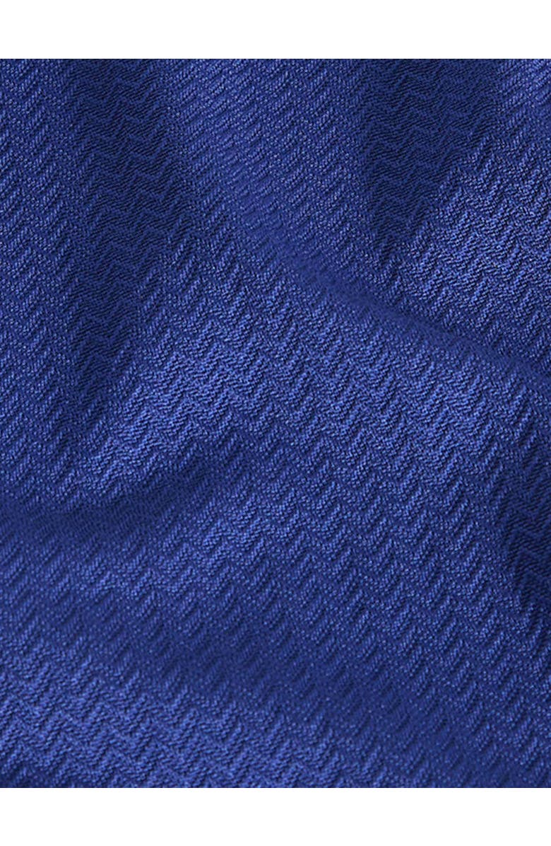 Kate Spade New York Mini Chevron Texture Cut Out Bandeau One Piece Swimsuit, Alternate, color, North Sea