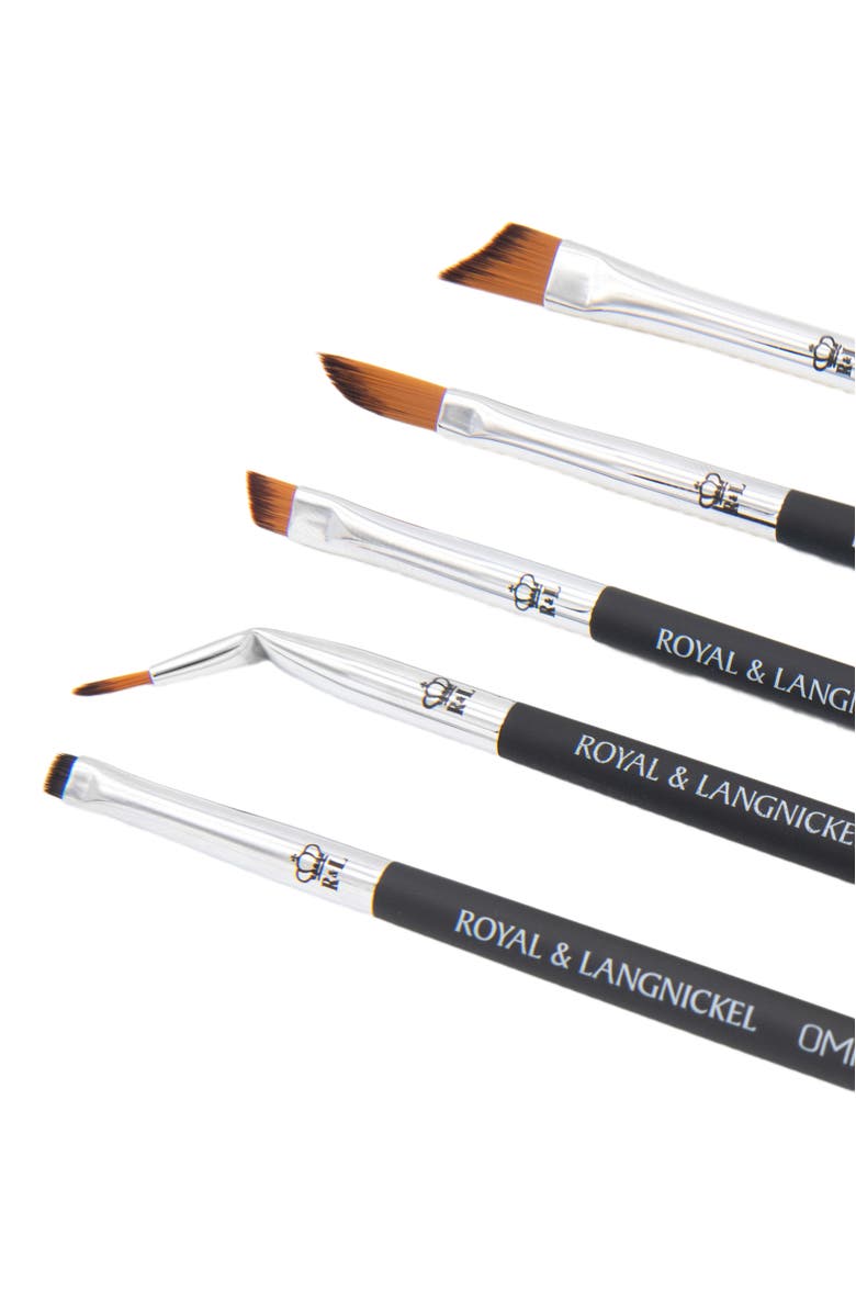 OMNIA Brush Pro Line and Define Makeup Brush Set, Alternate, color, Black