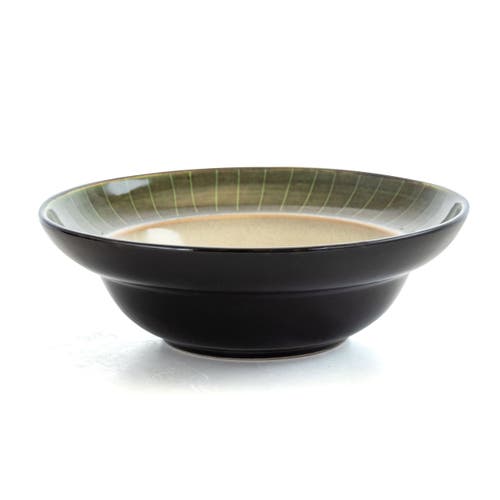 Elama Libra 16 Piece Luxurious Stoneware Dinnerware, Service For 4 In Green