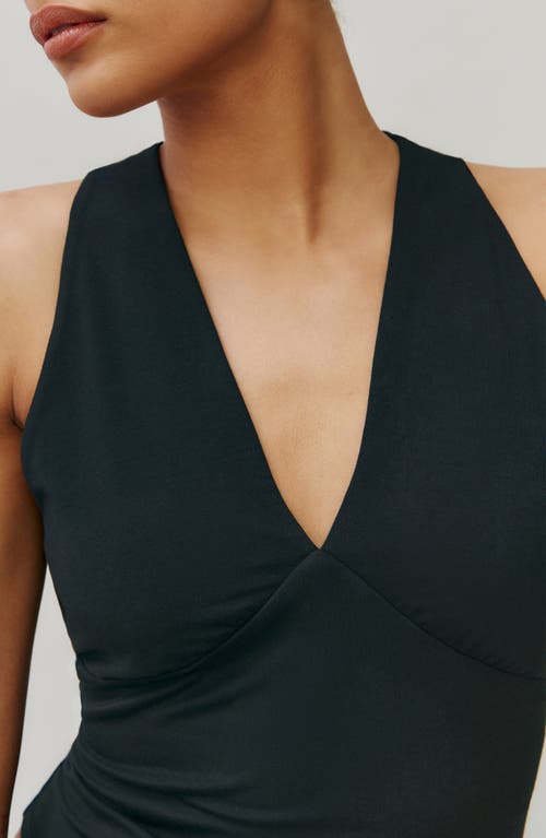 Reformation Bowie V-neck Tank In Black