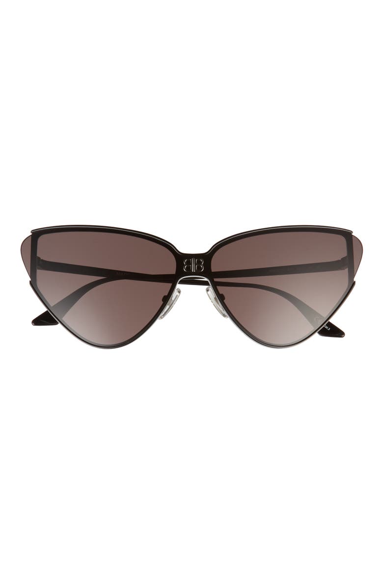 Cat Eye Sunglasses, Main, color, BLACK