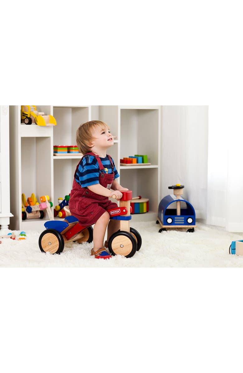 Pintoy Wood Pick-Up Trike, Alternate, color, 