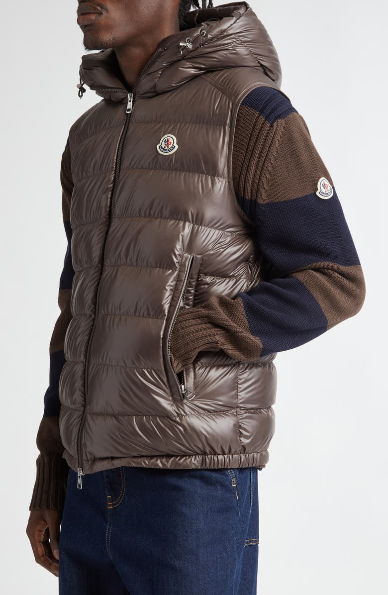 Moncler Barant Hooded Down Vest, Alternate, color, 