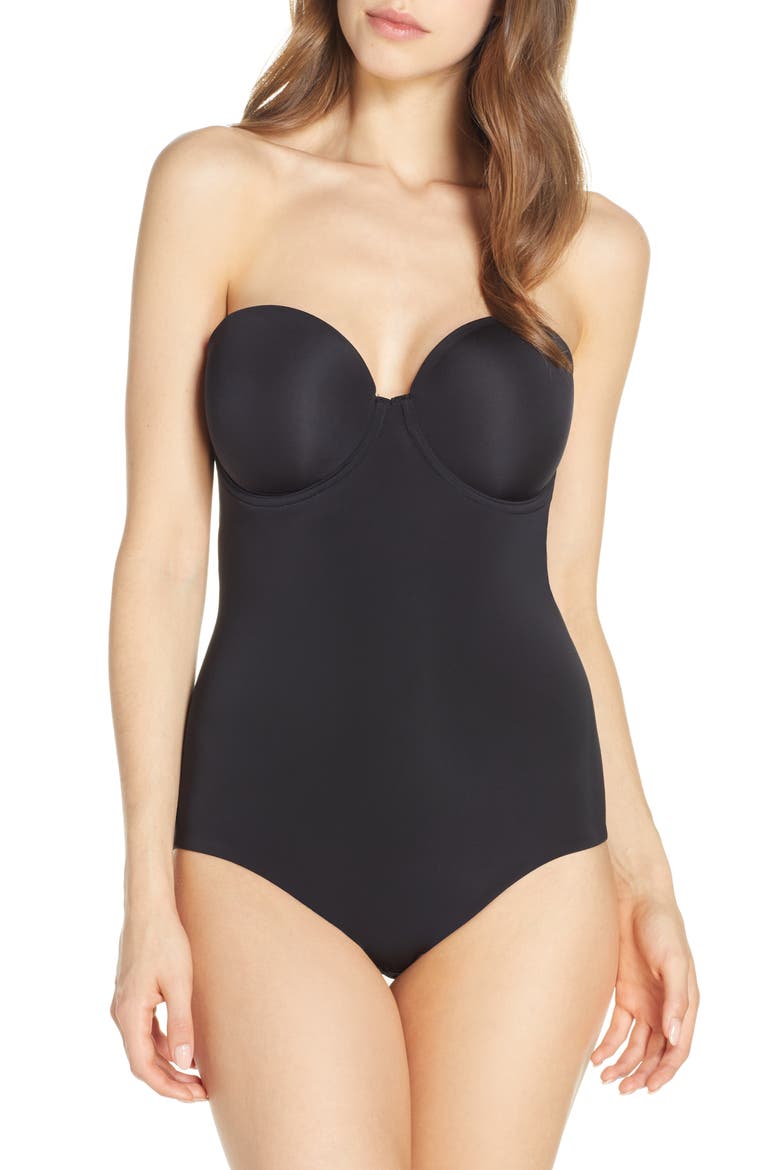 Red Carpet™ Strapless Shaping Bodysuit, Main, color, BLACK