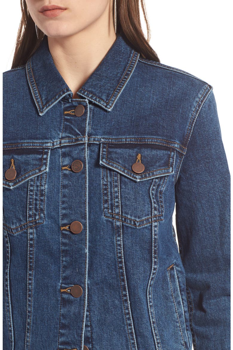 Classic Denim Jacket, Alternate, color, GRAVEL DUSK CLEAN