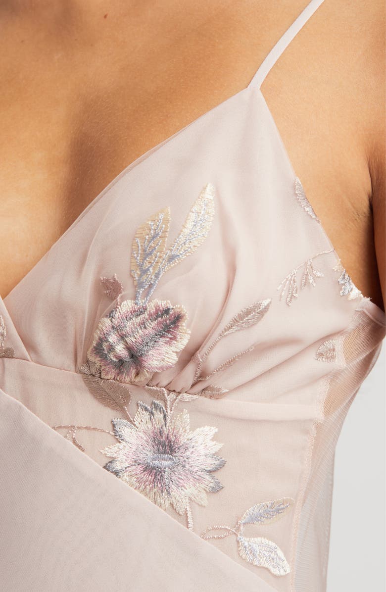 Rya Collection Stunning Floral Chemise, Alternate, color, Sepia Rose