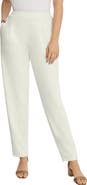 Jessica London Stretch Knit Crepe Straight Leg Pants