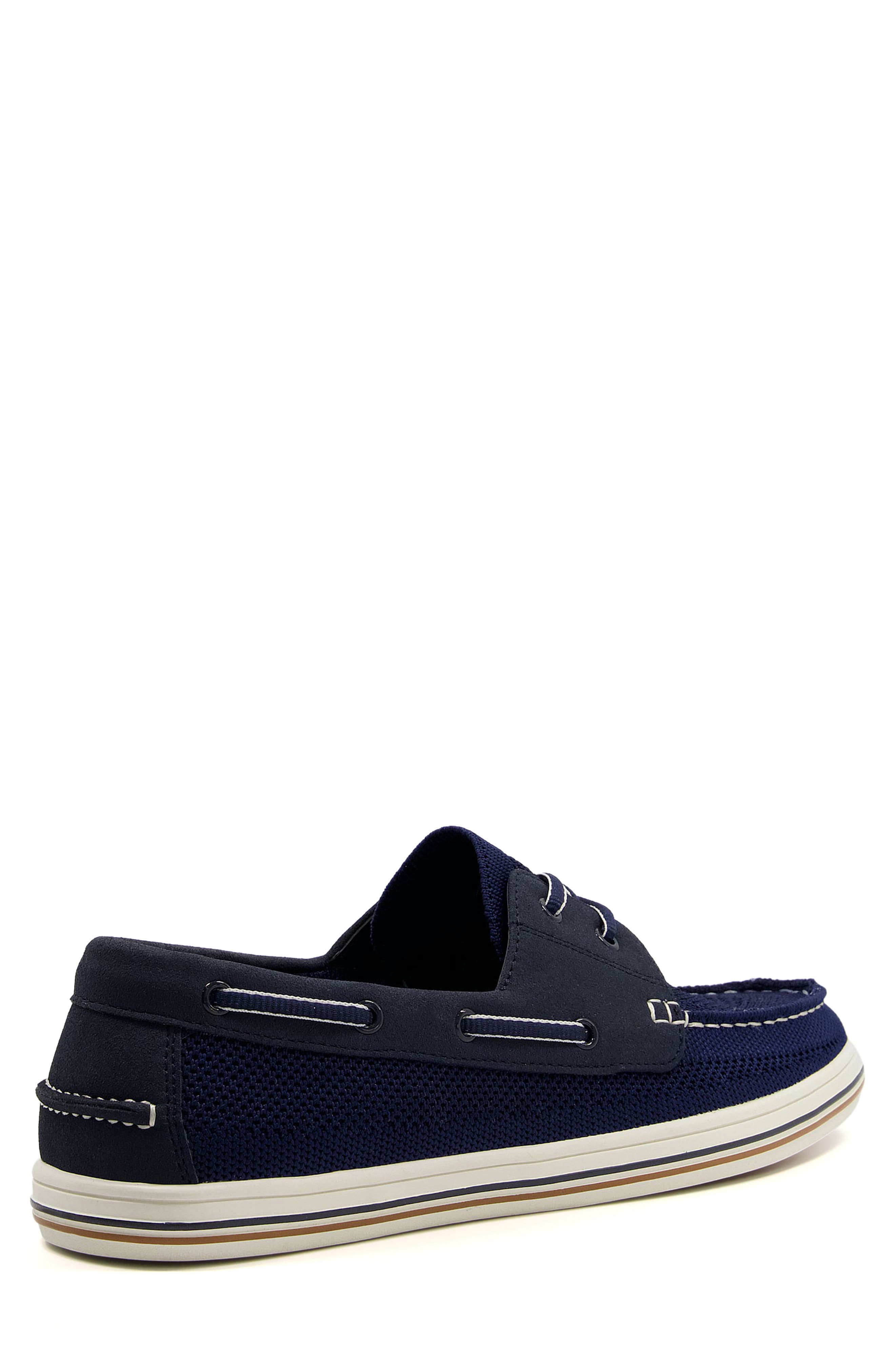 Burnner Knit Boat Shoe, Alternate, color, NAVY