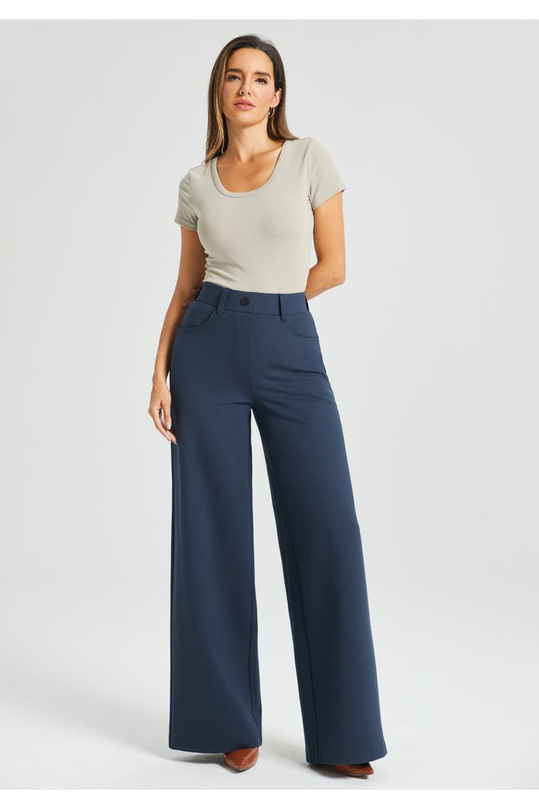 7-Pocket DPYP Dress Pant Yoga Pant | Wide, Main, color, Navy