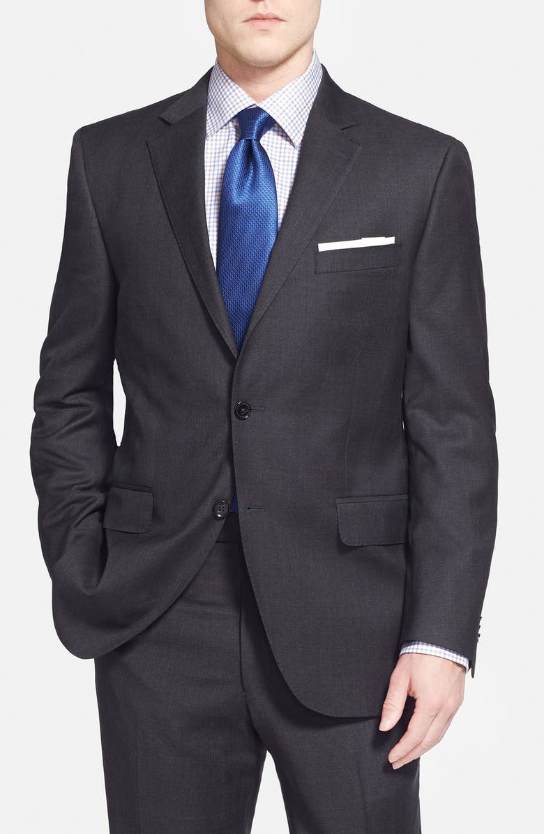 Peter Millar 'Flynn' Classic Fit Plaid Wool Suit, Alternate, color, 