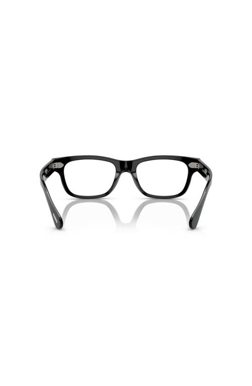 Oliver Peoples 53mm Rectangle Optical Glasses In Black