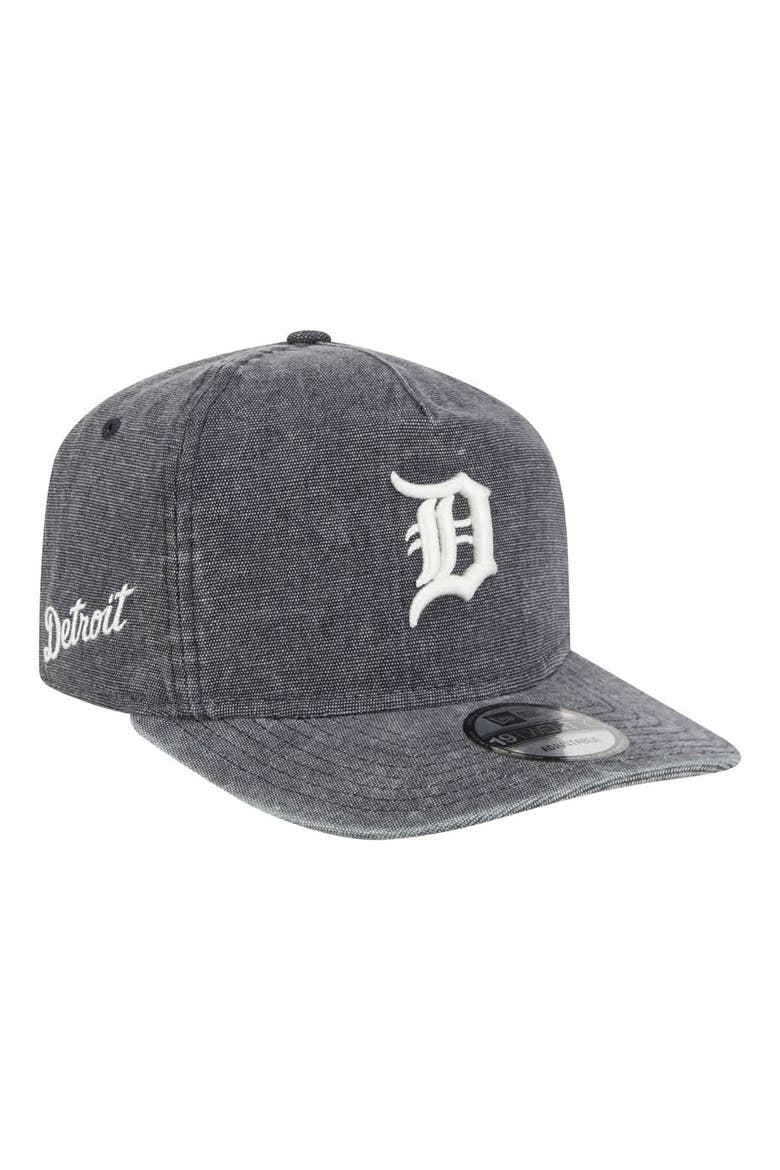 Men's New Era  Navy Heather Detroit Tigers  Denim Classic 19TWENTY Adjustable Hat, Alternate, color, Heather Navy