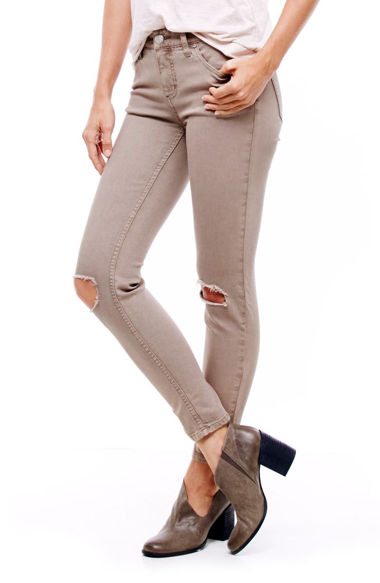 Free People Destroyed Jeans, Alternate, color, 