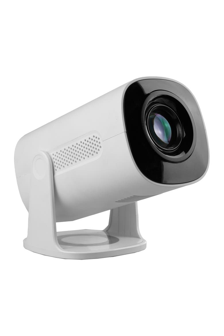 Smart Wifi Projector in White with Bluetooth, Main, color, White