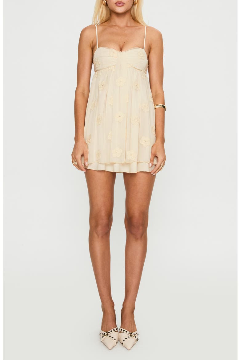 Sparks Fly Sleeveless Minidress, Main, color, CREAM