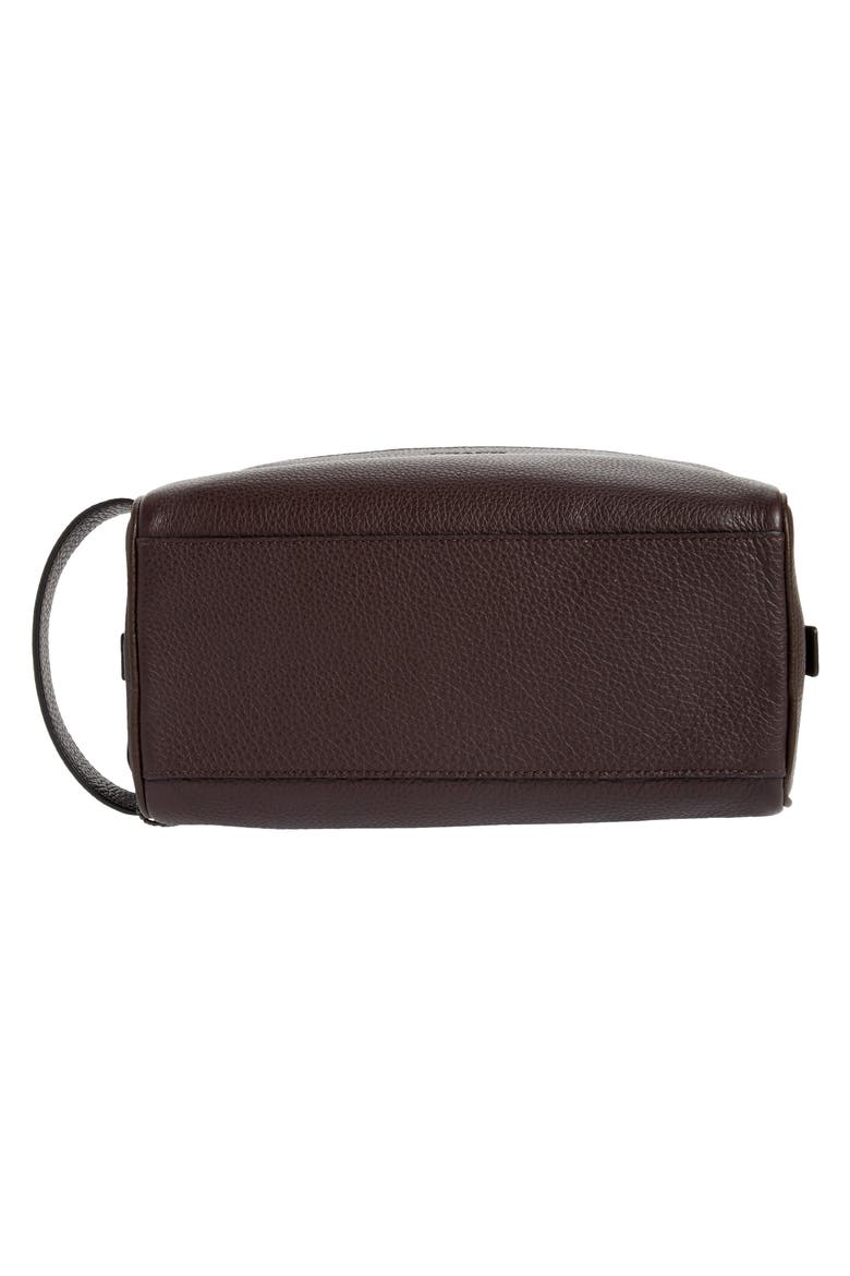 Pebbled Leather Dopp Kit, Alternate, color, OXBLOOD