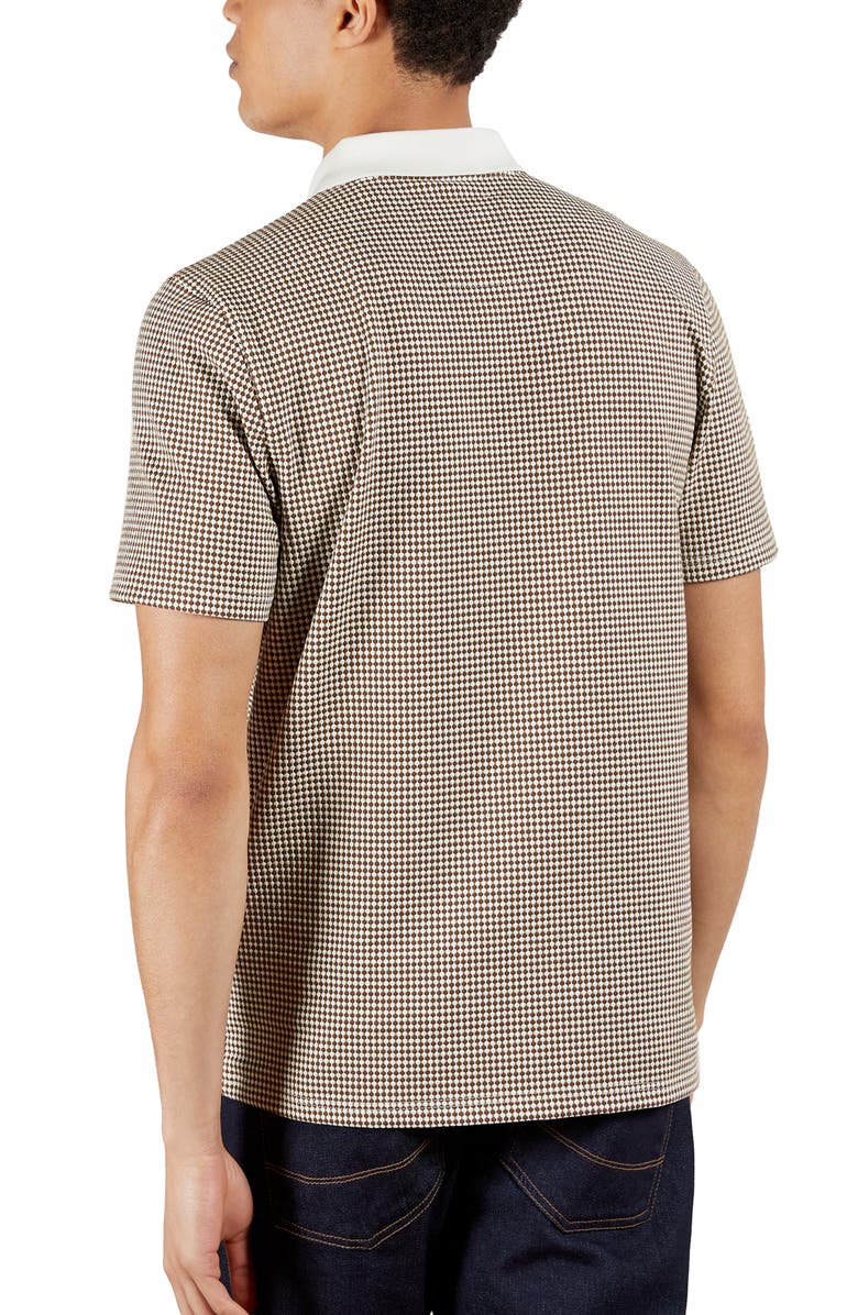 Ted Baker London Krane Dot Print Short Sleeve Polo, Alternate, color,