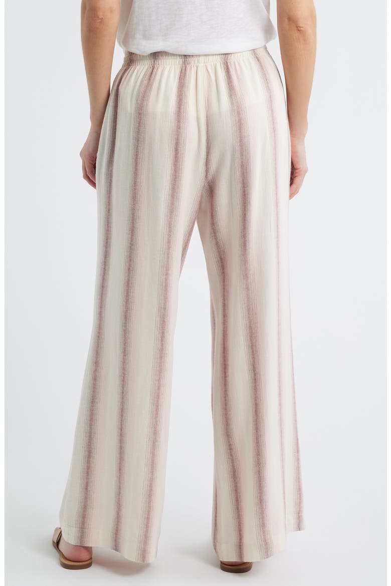 Stripe Drawstring Wide Leg Pants, Alternate, color, PRIMROSE OMBRE STRIPE