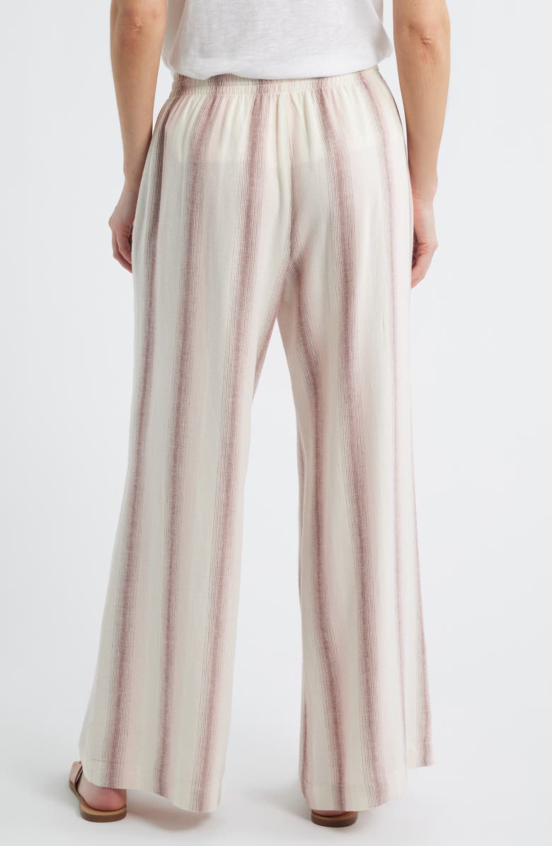Cloth & Stone Stripe Drawstring Wide Leg Pants, Alternate, color, Primrose Ombre Stripe