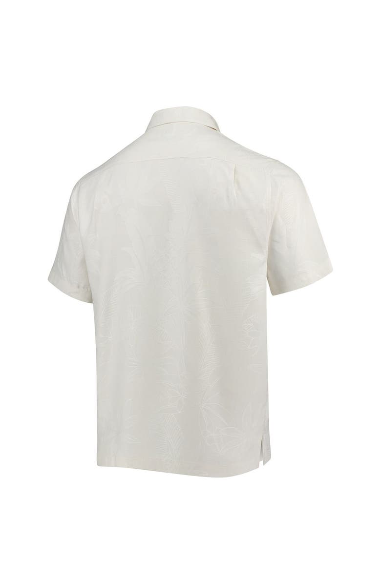 Tommy Bahama Men's Tommy Bahama White Kansas Jayhawks Al Fresco Tropics Jacquard Button-Up Shirt, Alternate, color, 