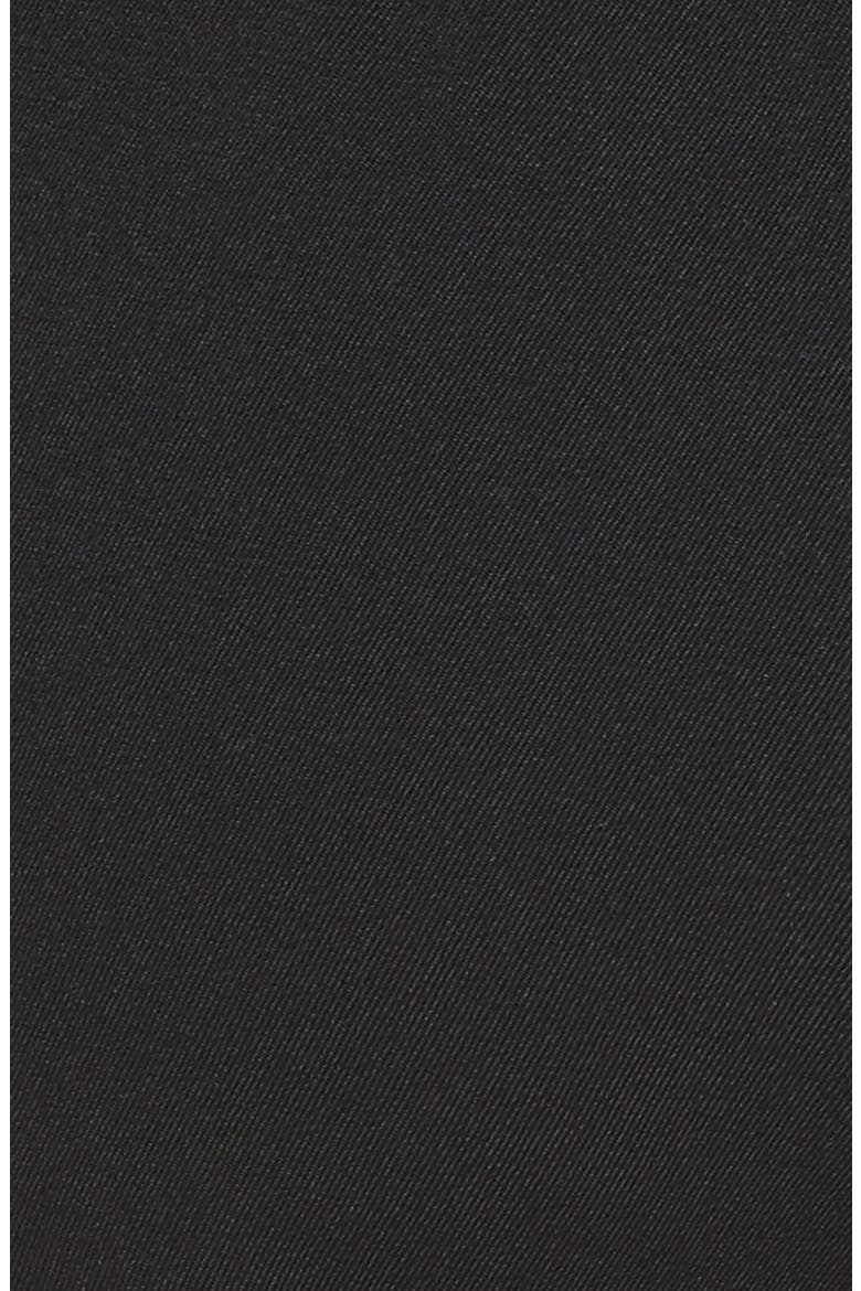 Pintuck Wool Blend Trousers, Alternate, color, BLACK
