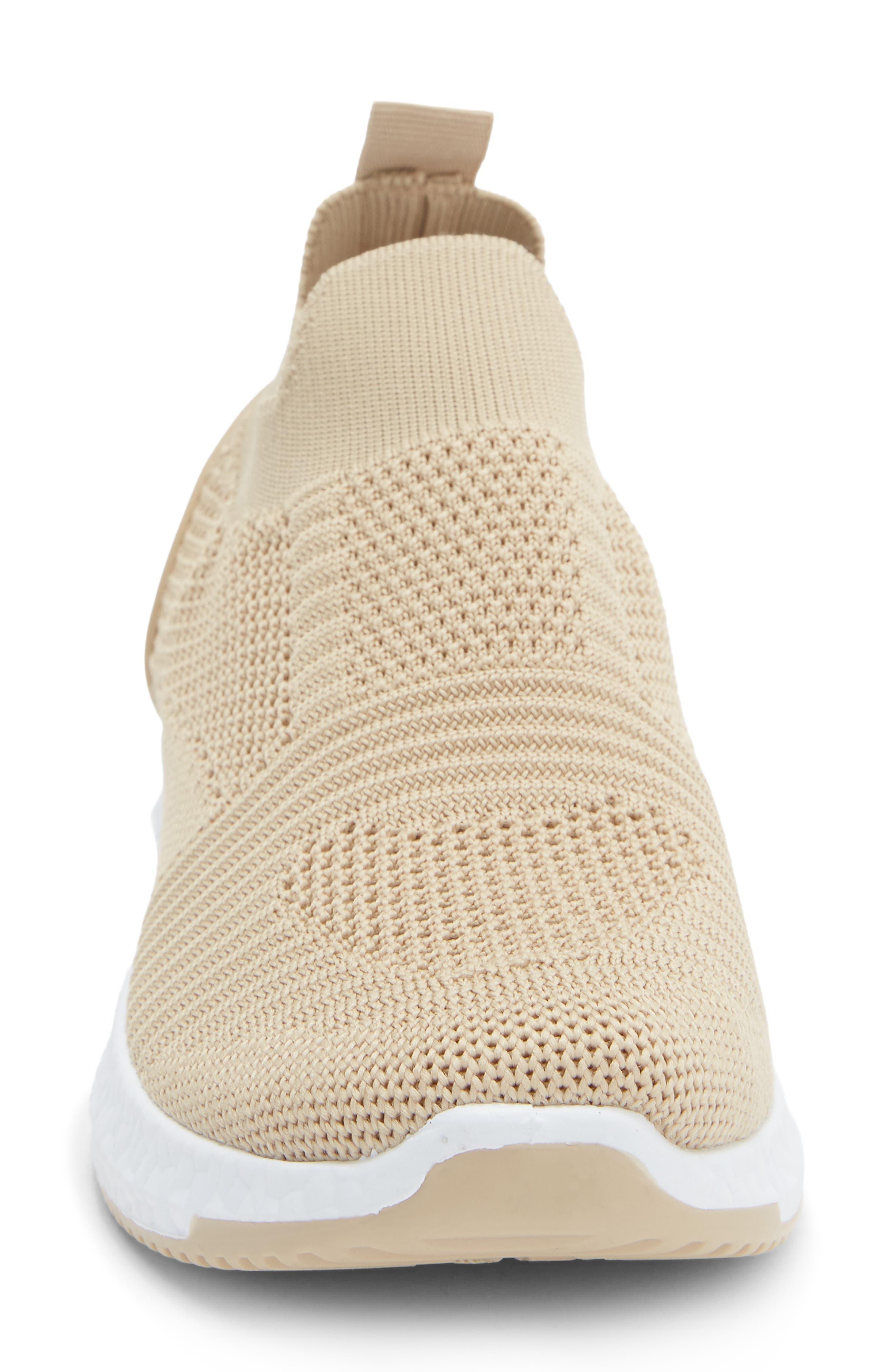 Tahari Knit Slip-On Sneaker, Alternate, color, Natural