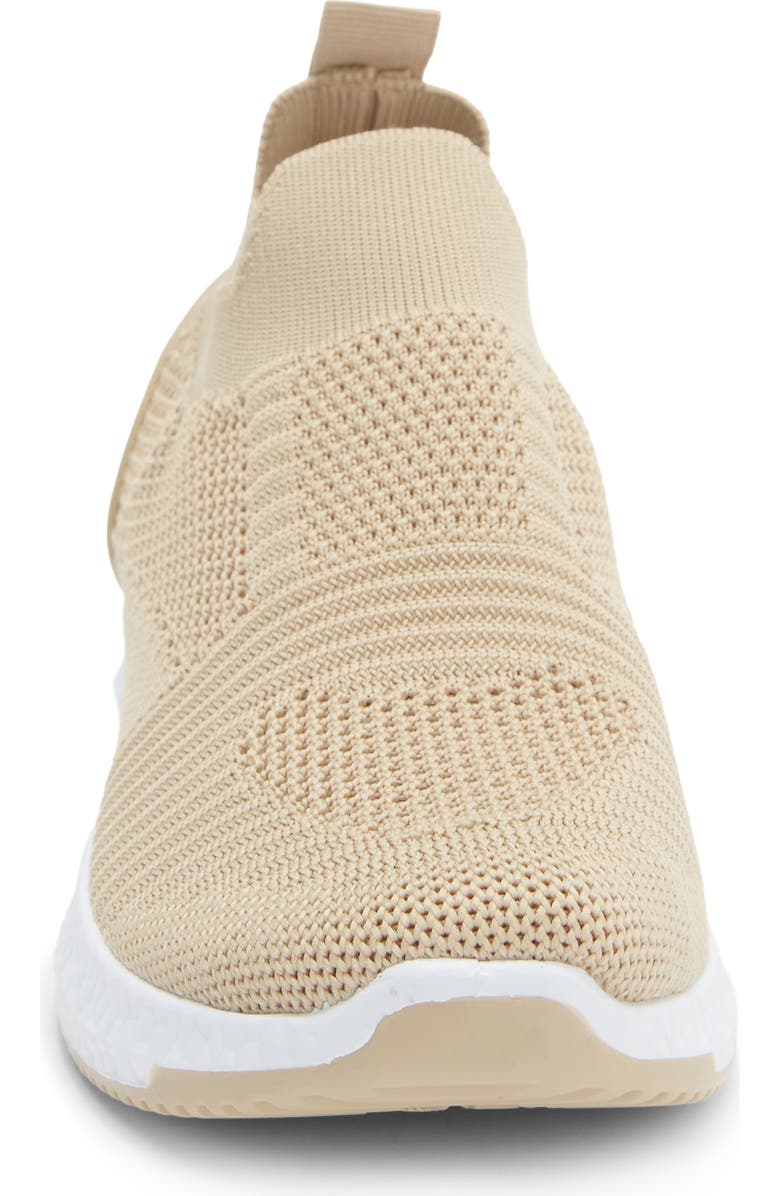 Tahari Knit Slip-On Sneaker, Alternate, color, Natural