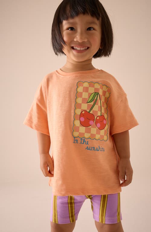 Next Kids' Graphic T-shirt & Shorts Set In Orange