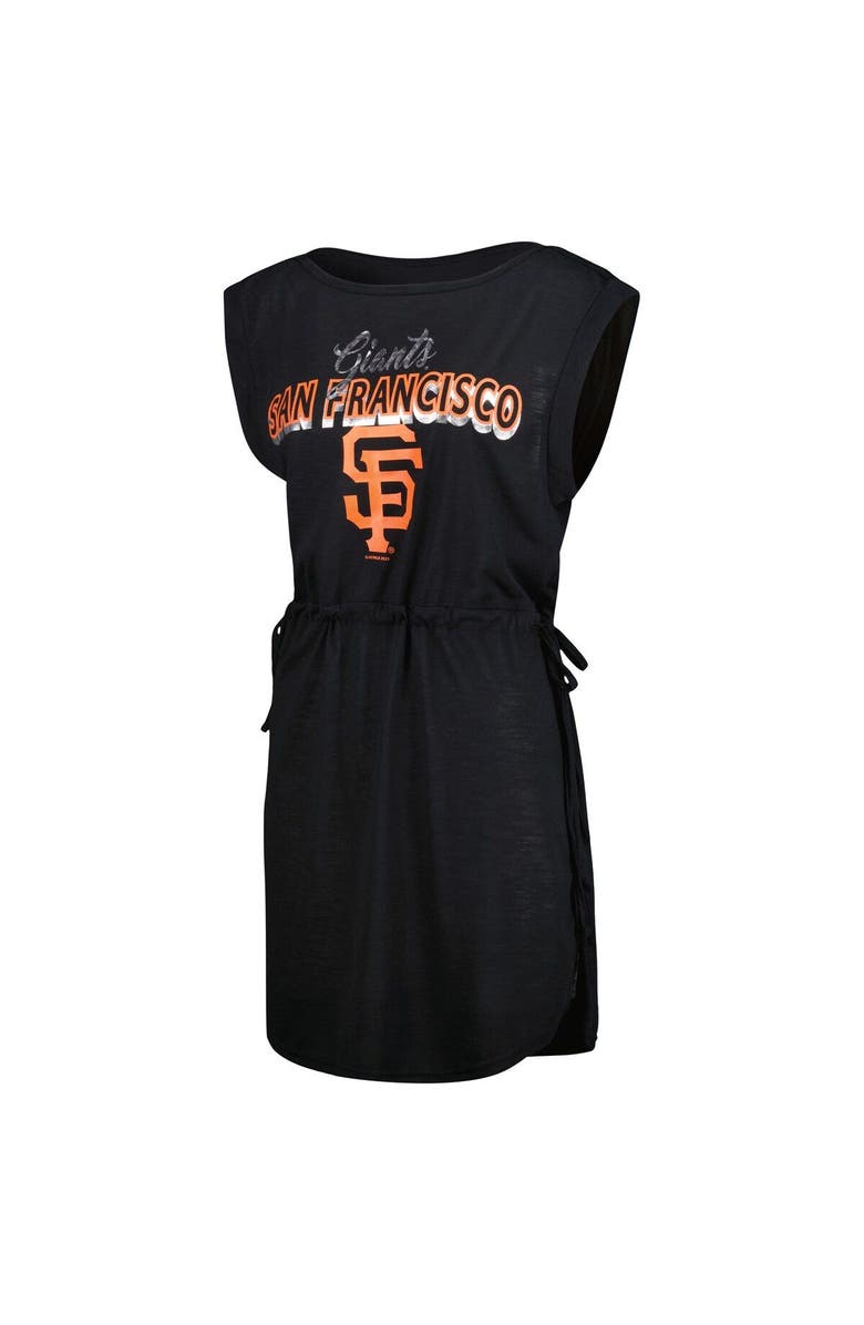 G-III 4HER BY CARL BANKS Women's G-III 4Her by Carl Banks Black San Francisco Giants G.O.A.T Swimsuit Cover-Up Dress, Alternate, color, Black