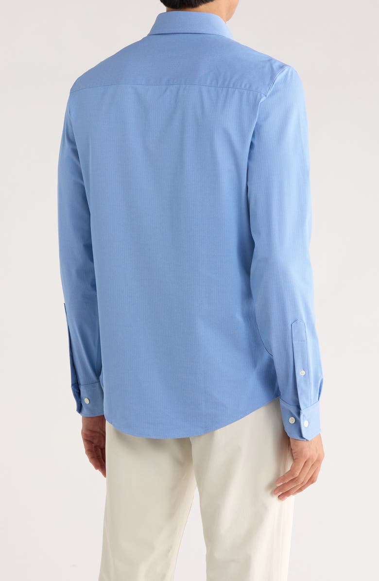 Rhone Commuter Slim Fit Button-Up Shirt, Alternate, color, Blue