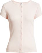 BP. Short Sleeve Rib Knit Cardigan